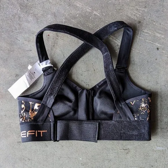 SHEFIT Flex Sports Bra Medium Impact Black size XS NWT