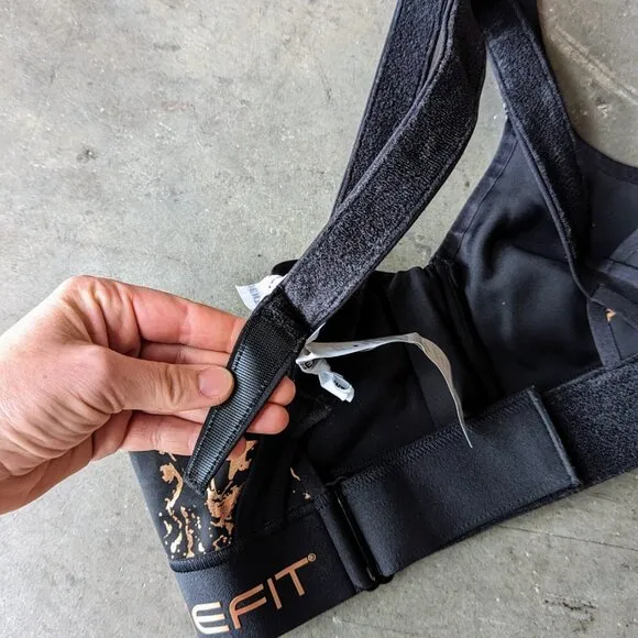 SHEFIT Flex Sports Bra Medium Impact Black size XS NWT