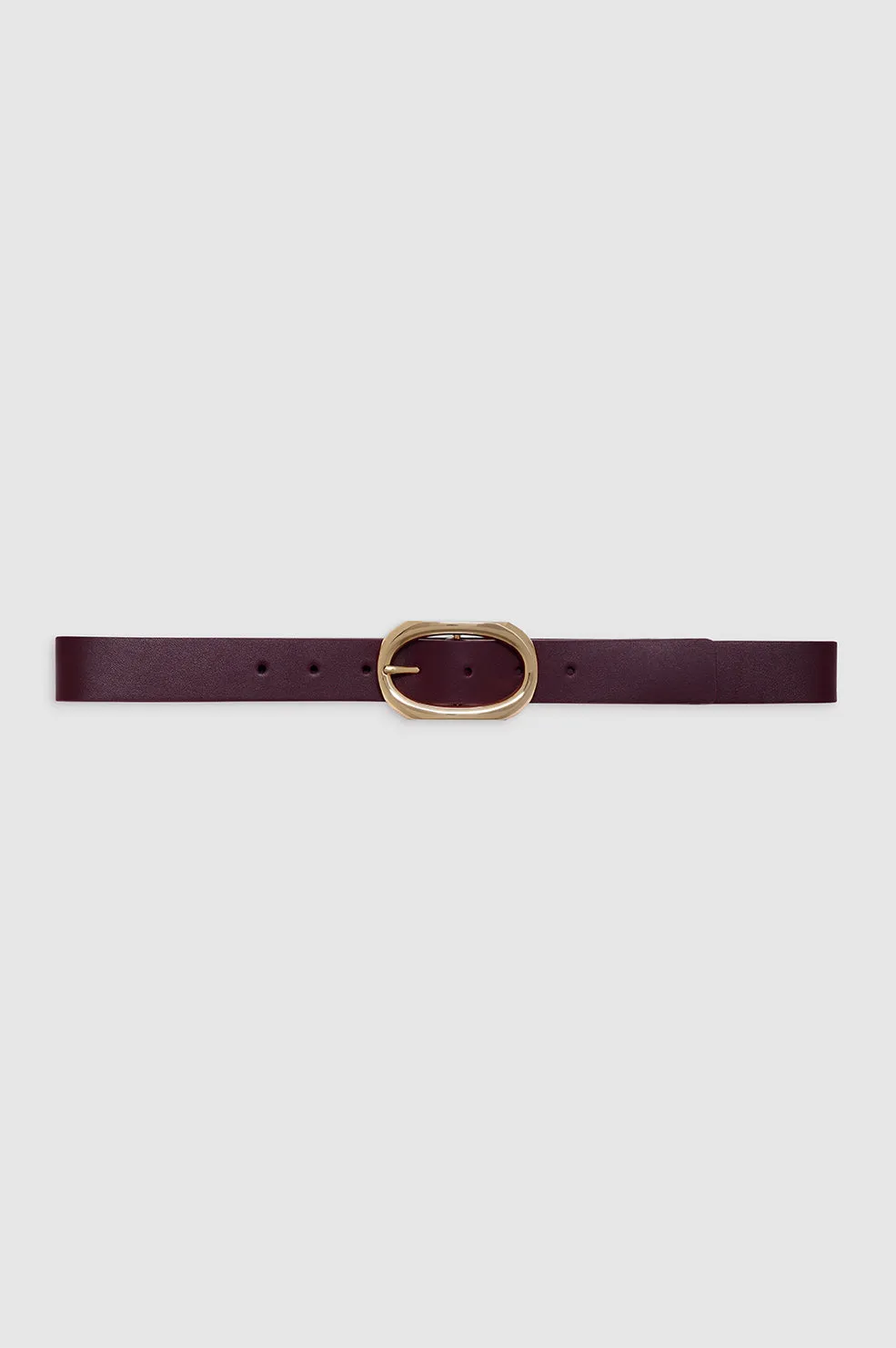 Signature Link Belt - Bordeaux