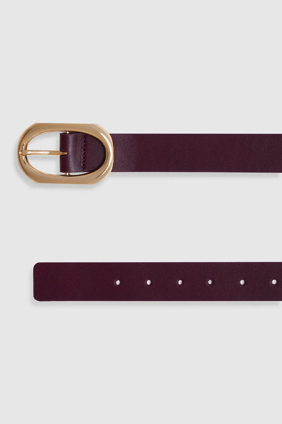 Signature Link Belt - Bordeaux