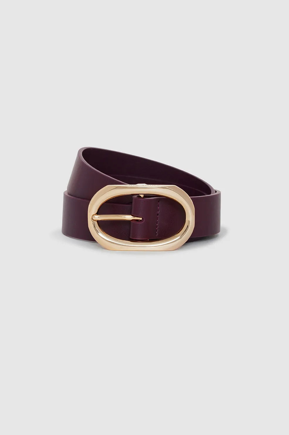 Signature Link Belt - Bordeaux