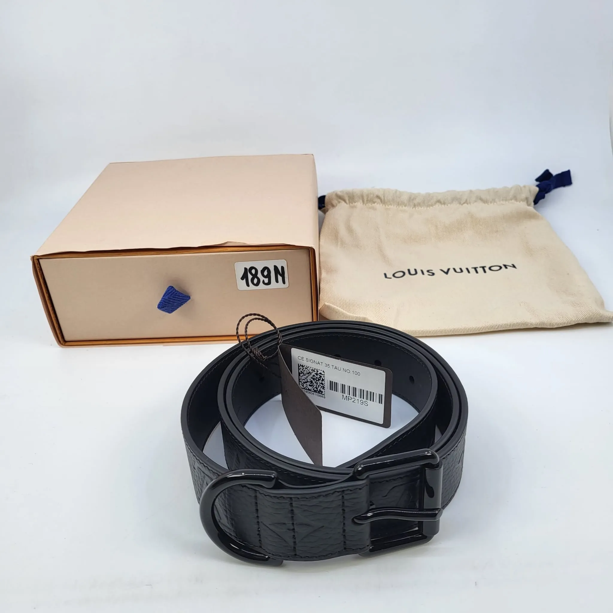 Signature Monogram Empreinte Taurillon 35 MM Belt
