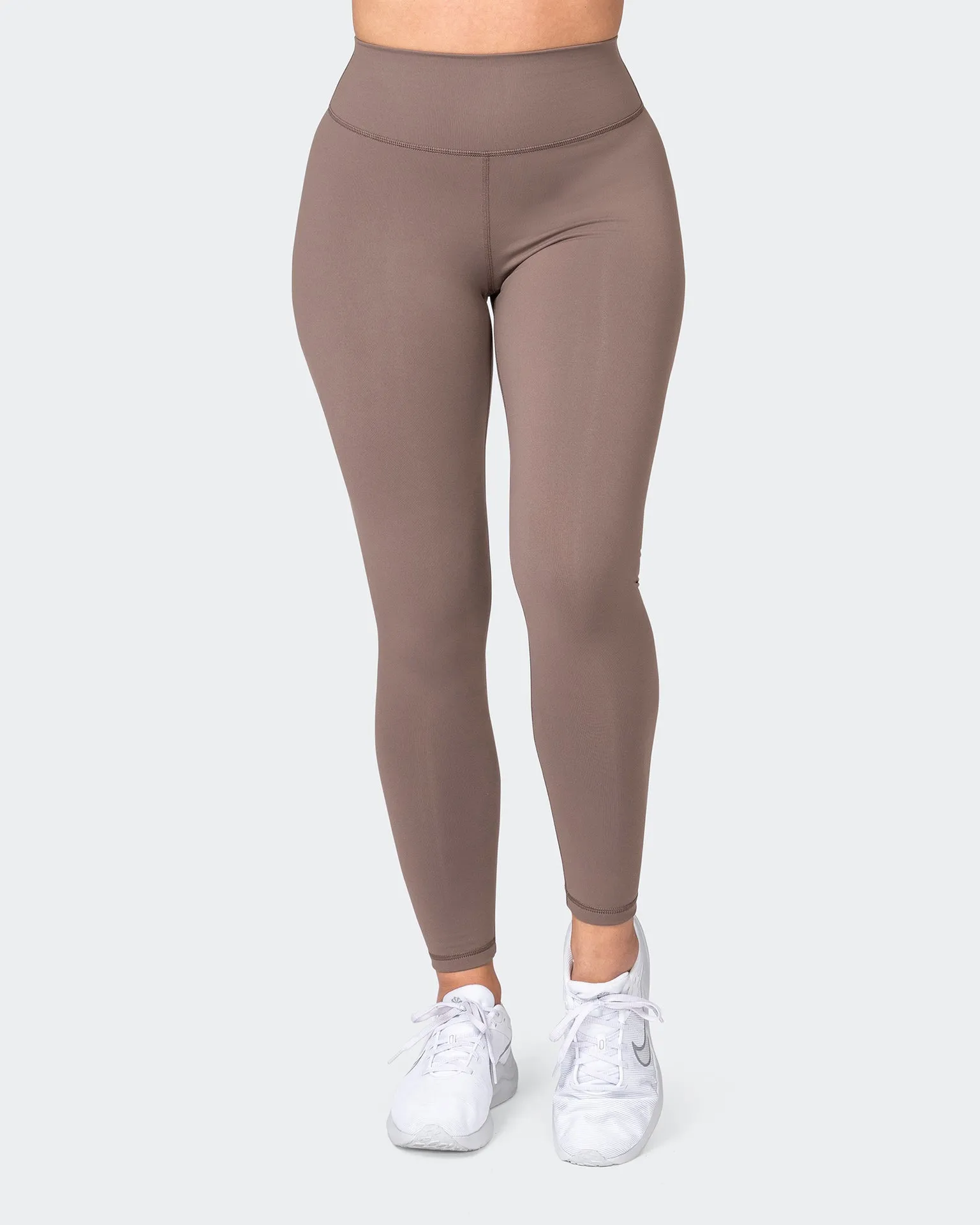 Signature Scrunch Ankle Length Leggings - Taupe