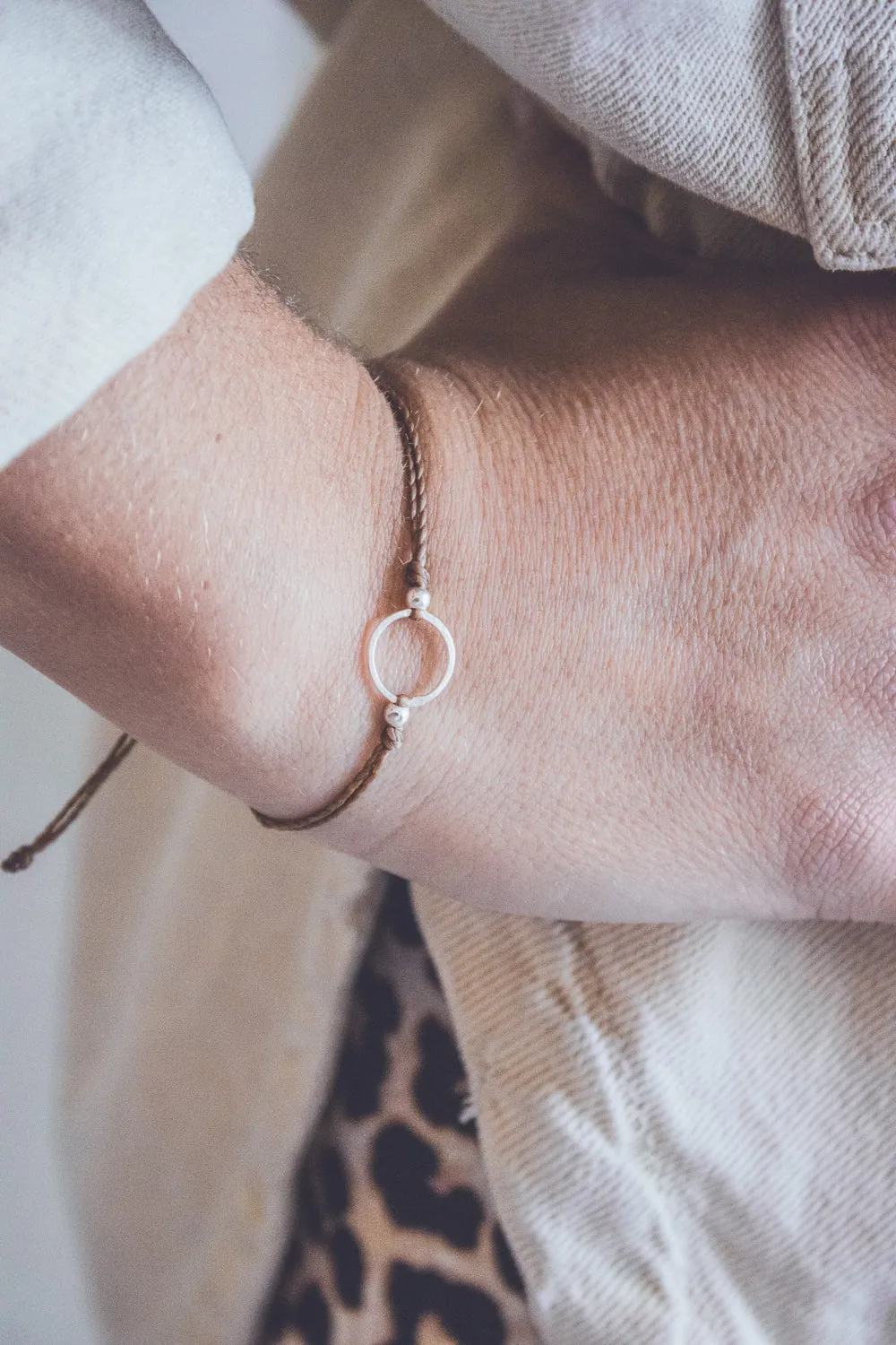SILVER CIRCLE BRACELET