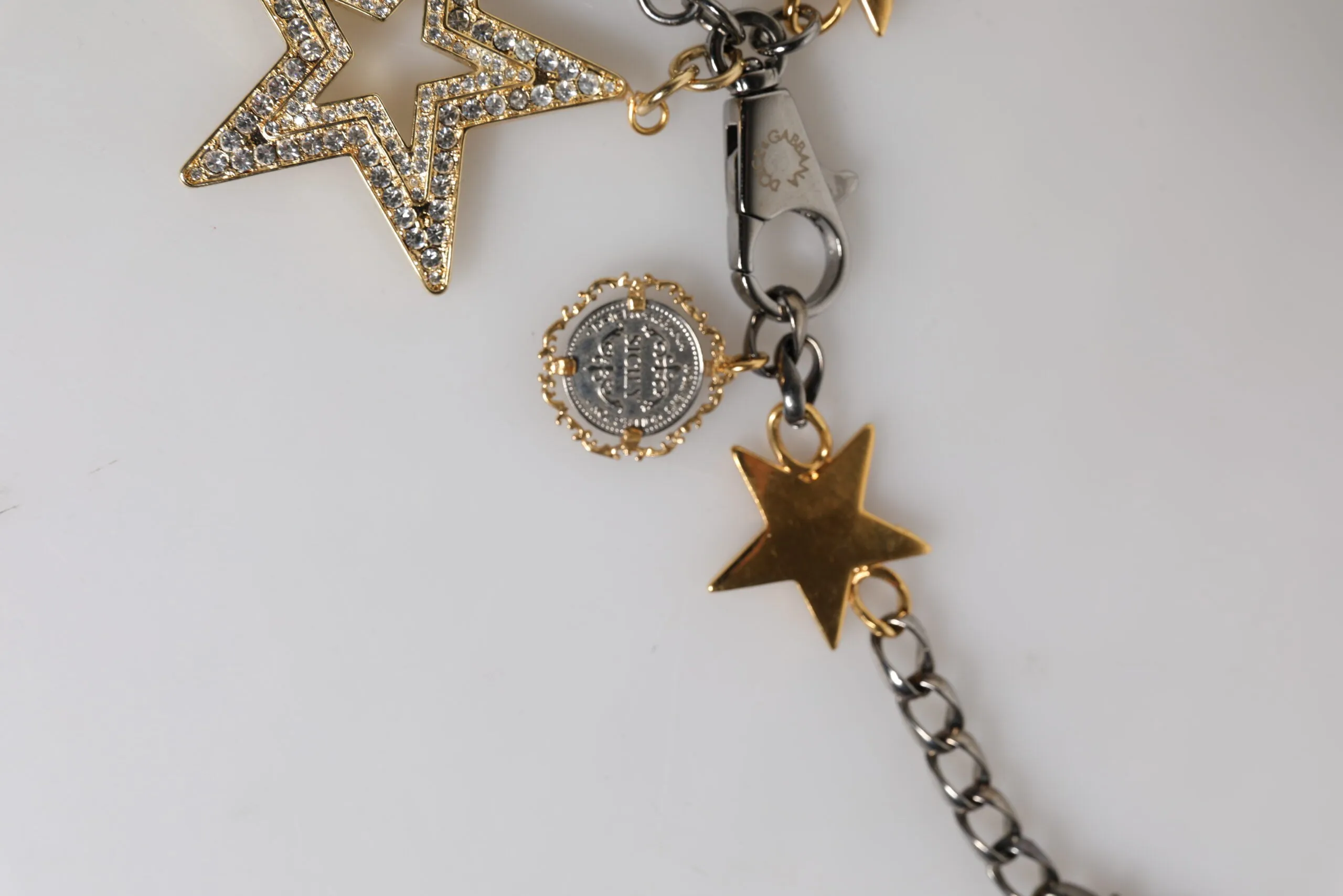 Silver Gold Brass Embellished Waist Chain Belt