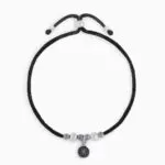Silver Spectrum In Oxidized Silver Anklet For Women