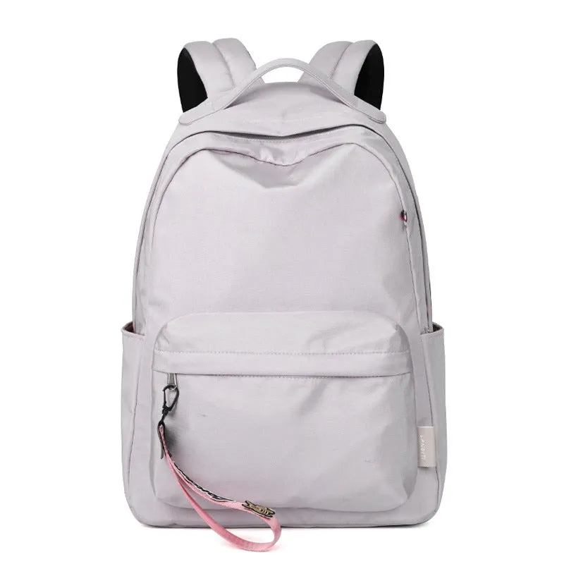 Simple Black Backpack Girls Kids Daypack Students Basic Bookbags