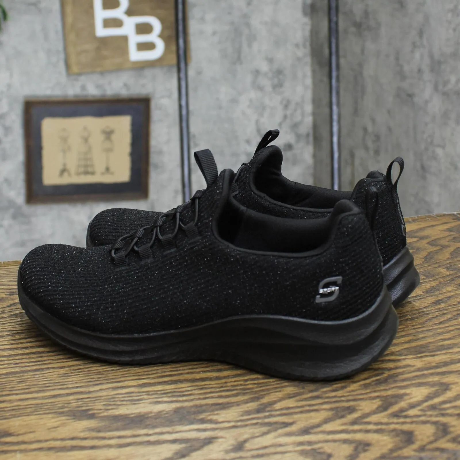 Skechers Womens Charlize 2.0 Slip-On Sneakers 89261287 Black 7M