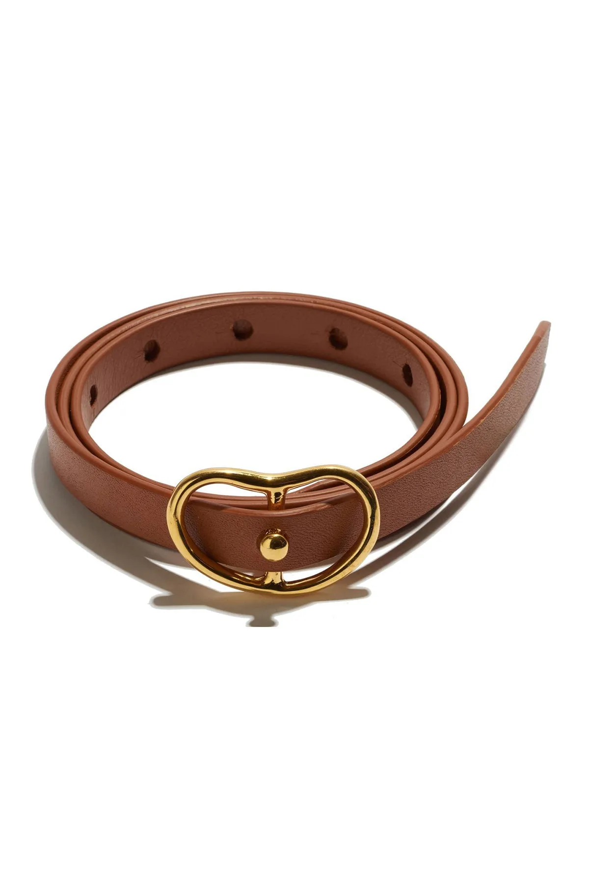Skinny Georgia Belt in Tan