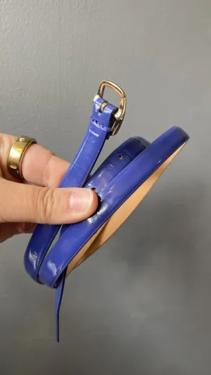 Skinny Patent Belt