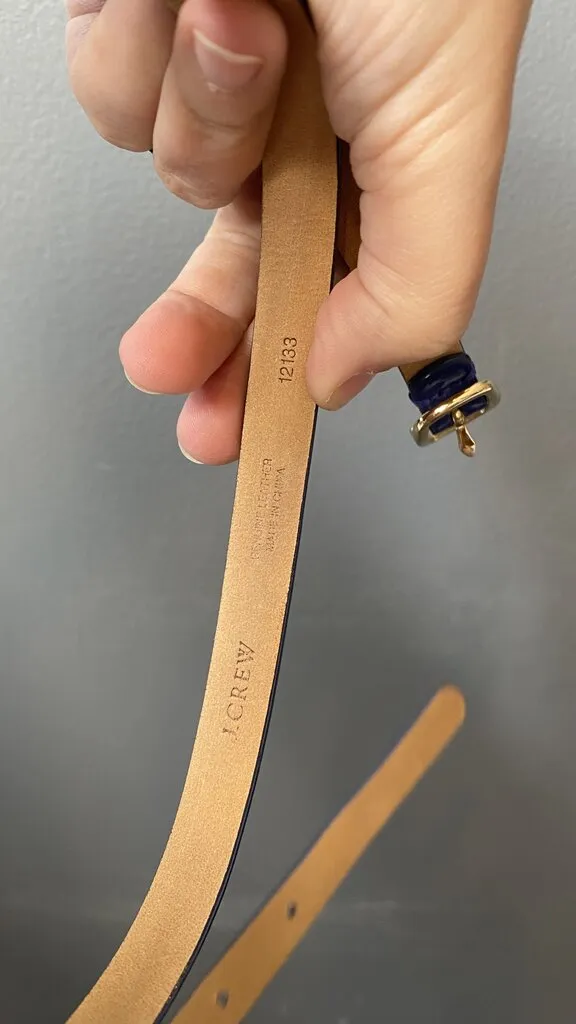 Skinny Patent Belt