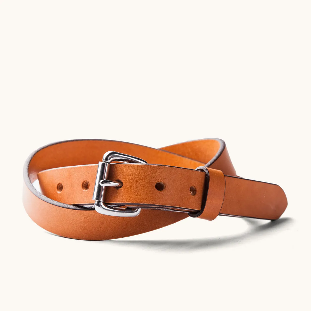 Skinny Standard Belt - Saddle Tan