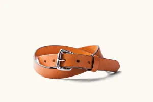 Skinny Standard Belt - Saddle Tan