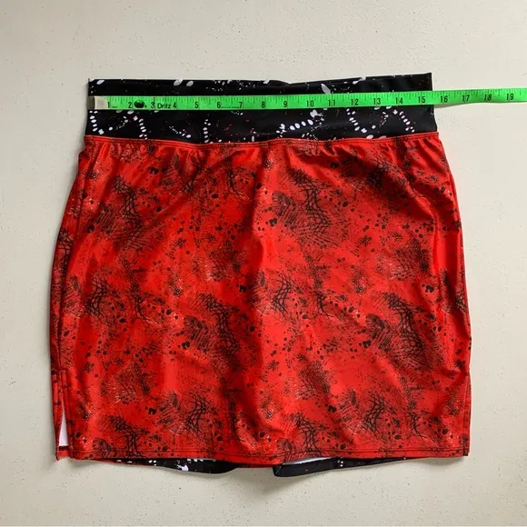 Skort Obsession Women’s Size Large Red Alert Activewear Skirt Skort NWT