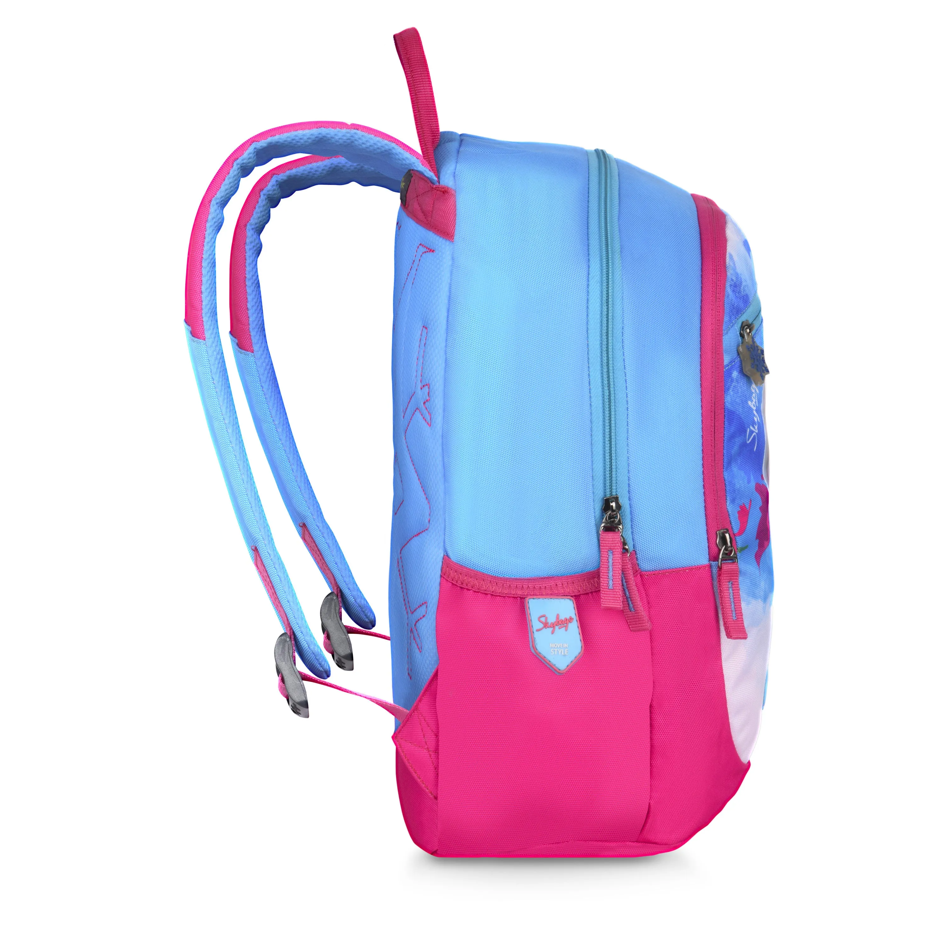 Skybags Elsa Champ  02 School Bp Blue And Pink