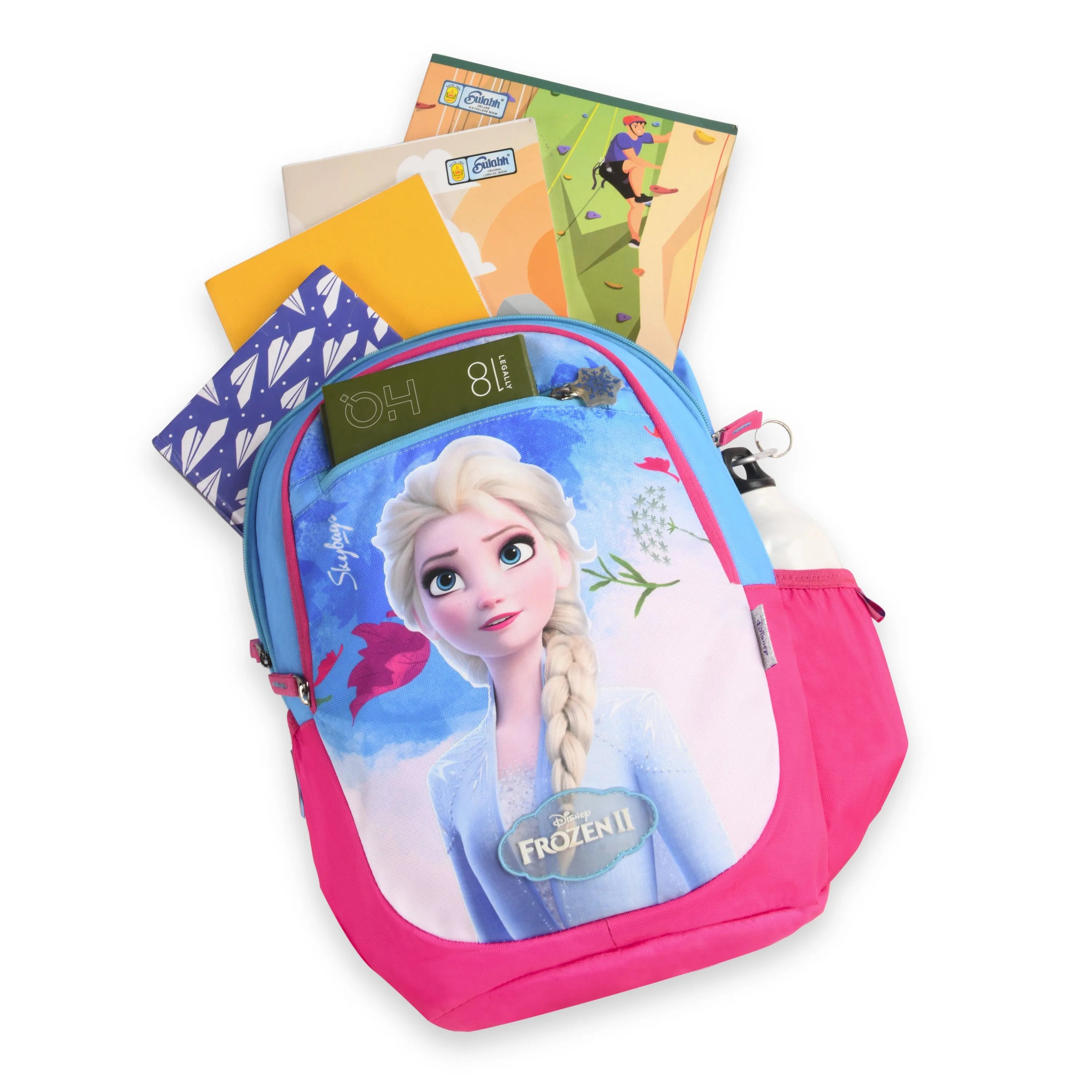 Skybags Elsa Champ  02 School Bp Blue And Pink