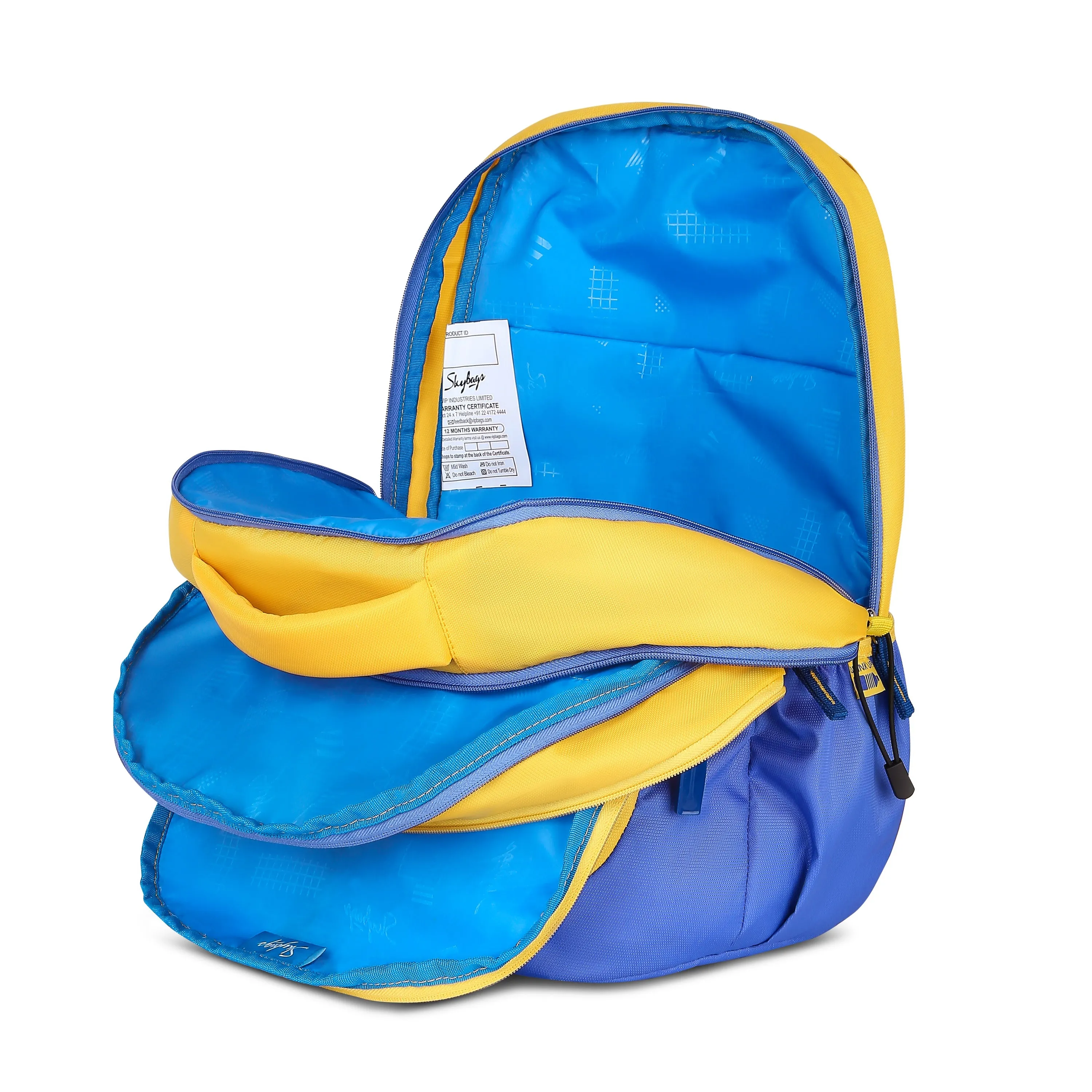 Skybags KLAN PRO 03 SCHOOL BACKPACK PURPLE YELLOW