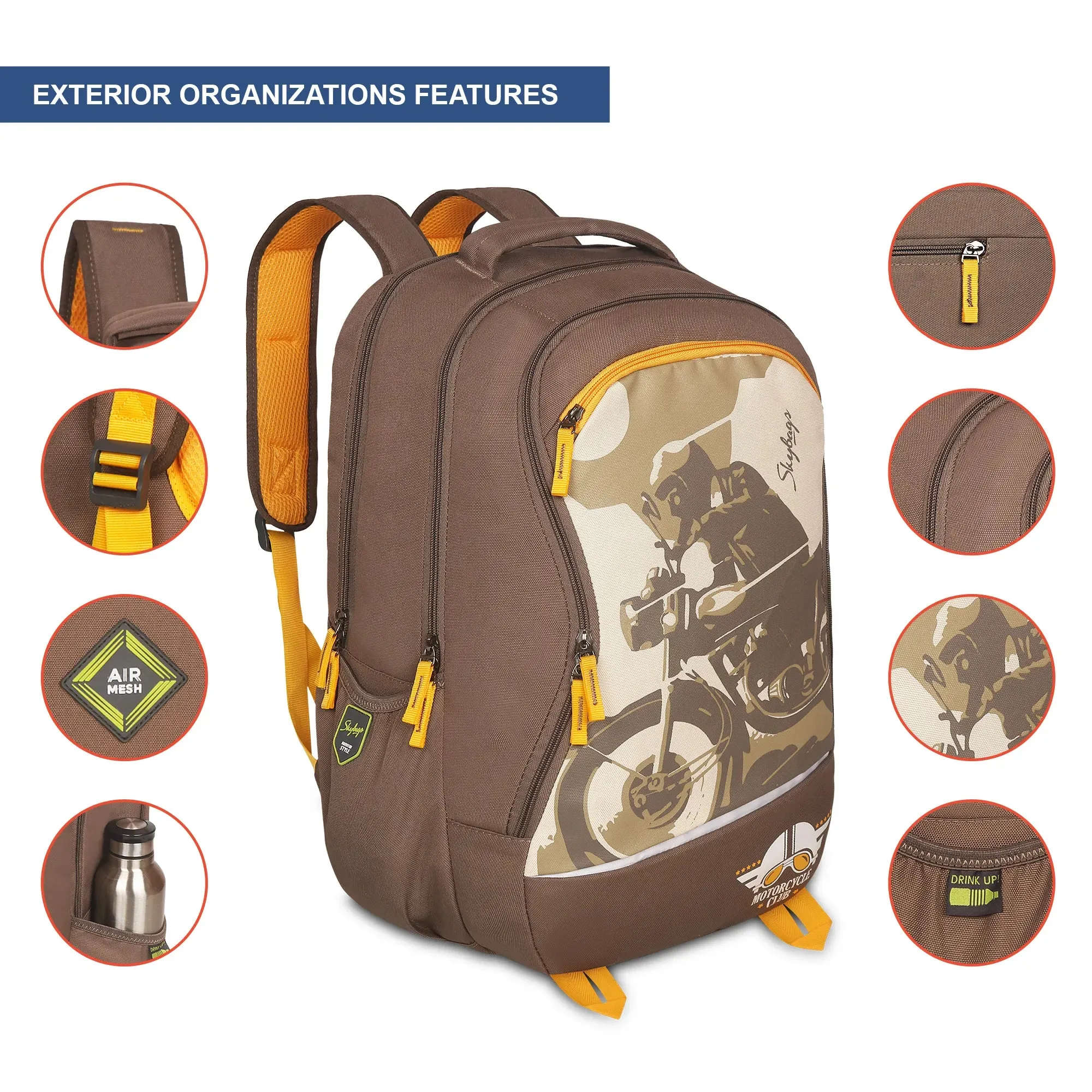 Skybags Offroader Pro  Laptop Backpack  Navy Blue