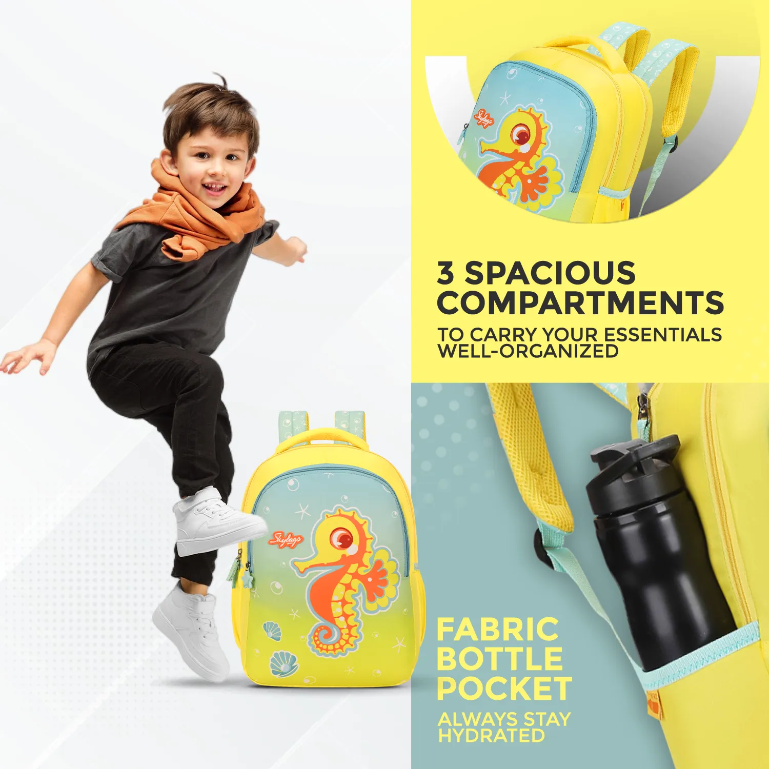 Skybags SNUGGLE 01  SCHOOL BACKPACK