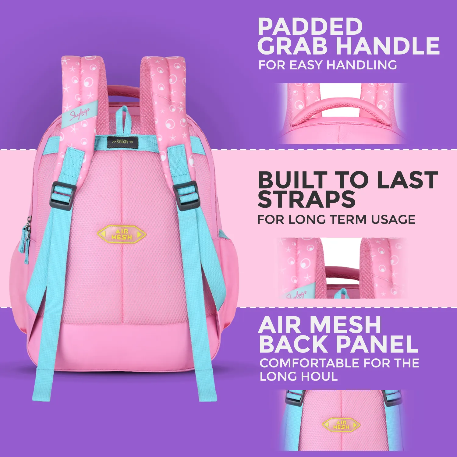 Skybags SNUGGLE 01  SCHOOL BACKPACK