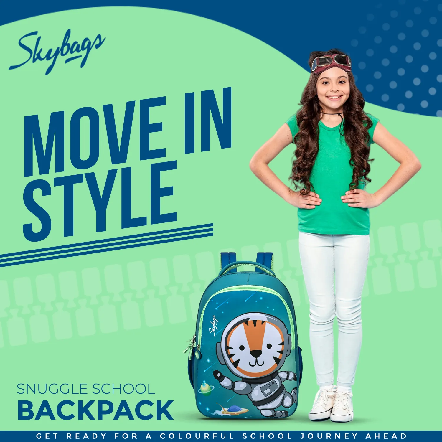 Skybags SNUGGLE 01  SCHOOL BACKPACK