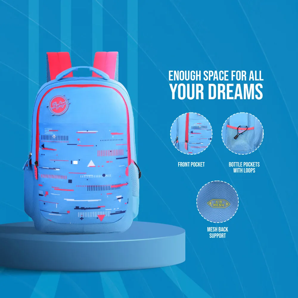 Skybags Squad 08  School Backpack Teal