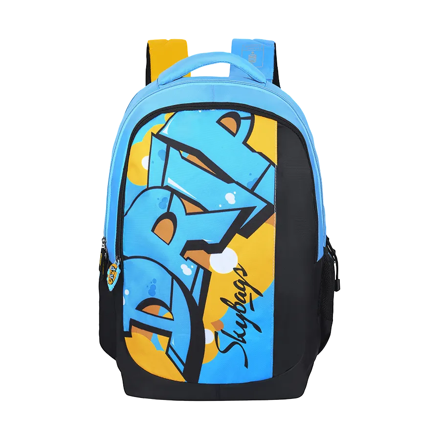 Skybags Squad Pro 04  School Backpack Sky Blue