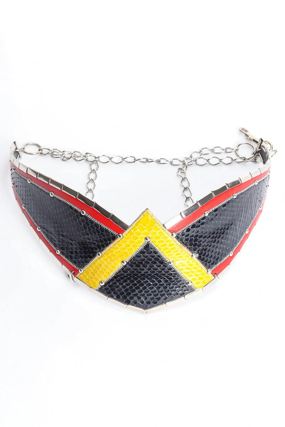 Snakeskin Wing Draped Chain Waist Belt