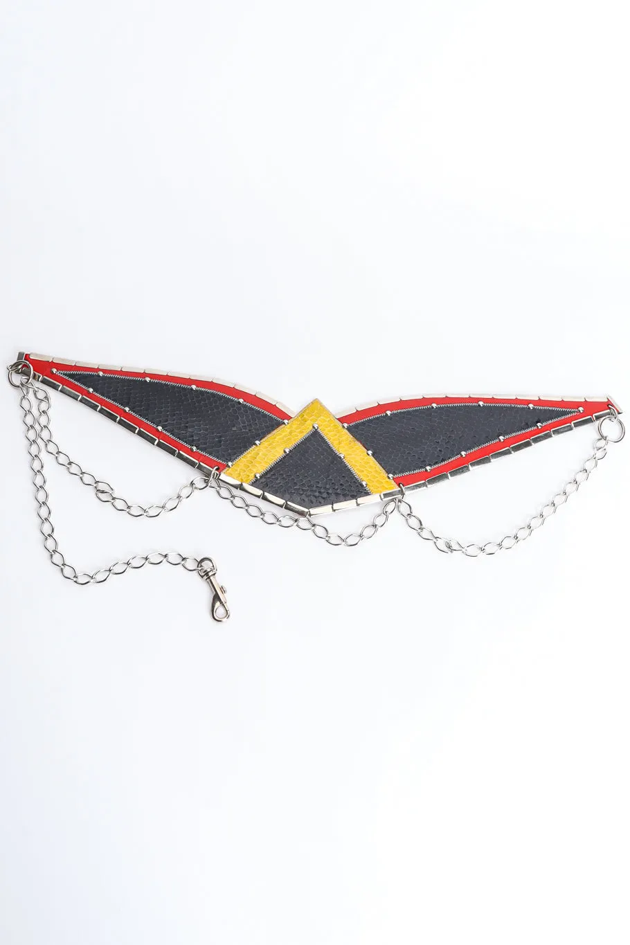 Snakeskin Wing Draped Chain Waist Belt