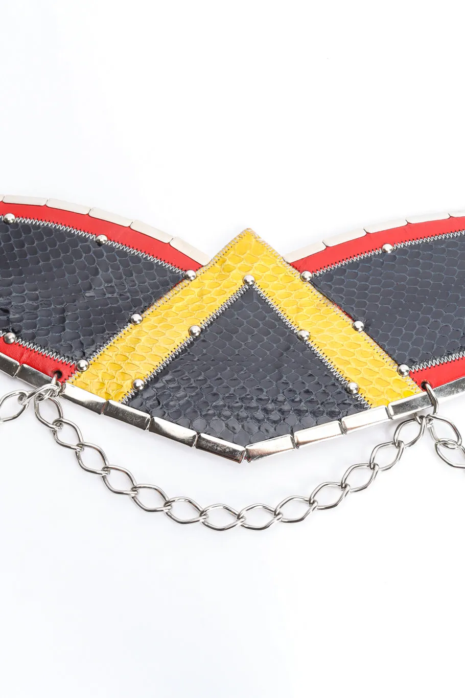 Snakeskin Wing Draped Chain Waist Belt