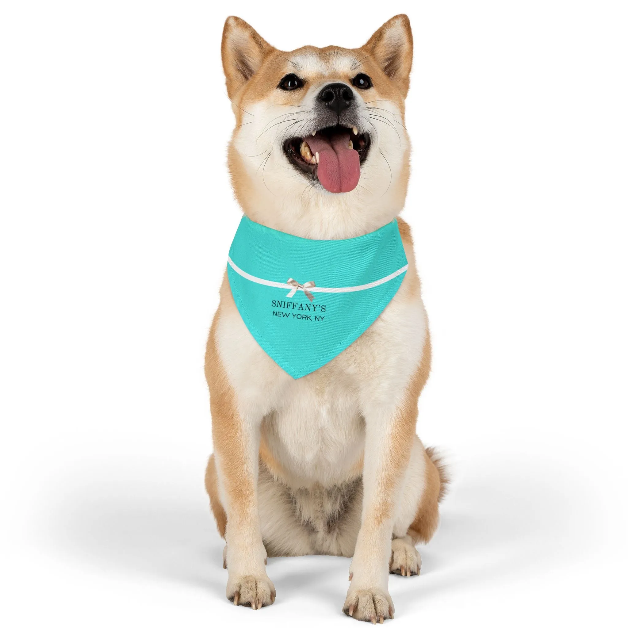 Sniffany's Faux-Designer Pet Bandana Collar