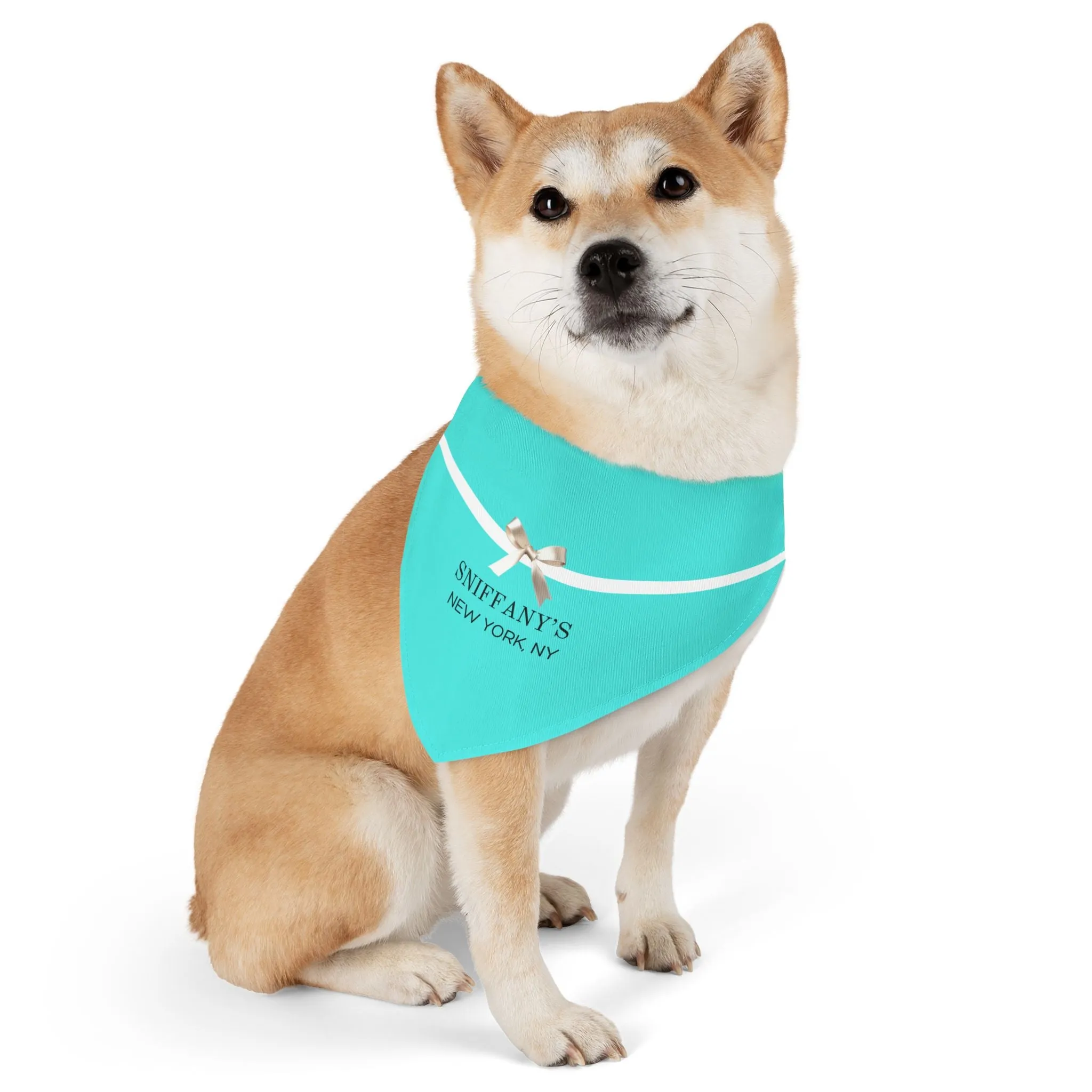 Sniffany's Faux-Designer Pet Bandana Collar