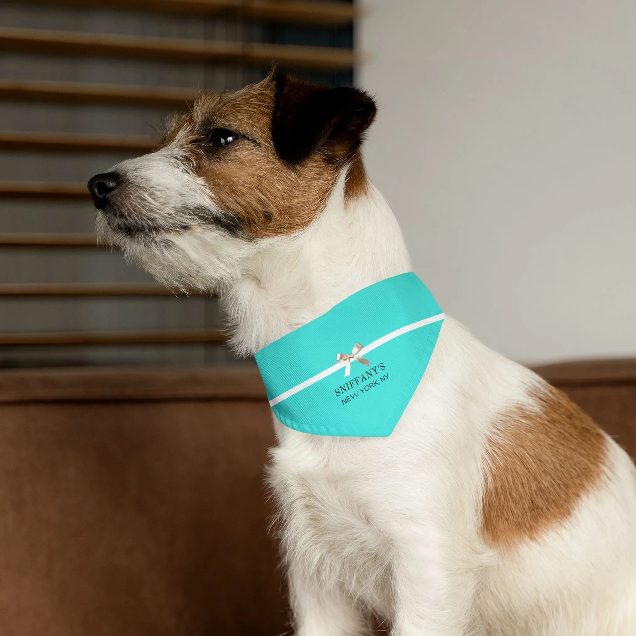 Sniffany's Faux-Designer Pet Bandana Collar