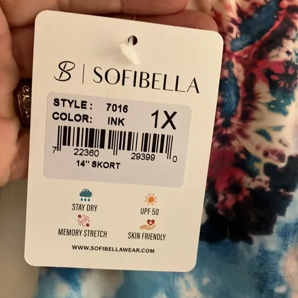 Sofibella Tennis/Golf/Athleisure Skort, 1X, NWT!