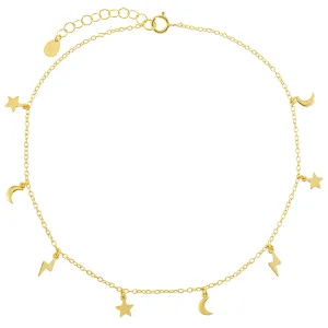 Solid Celestial Anklet