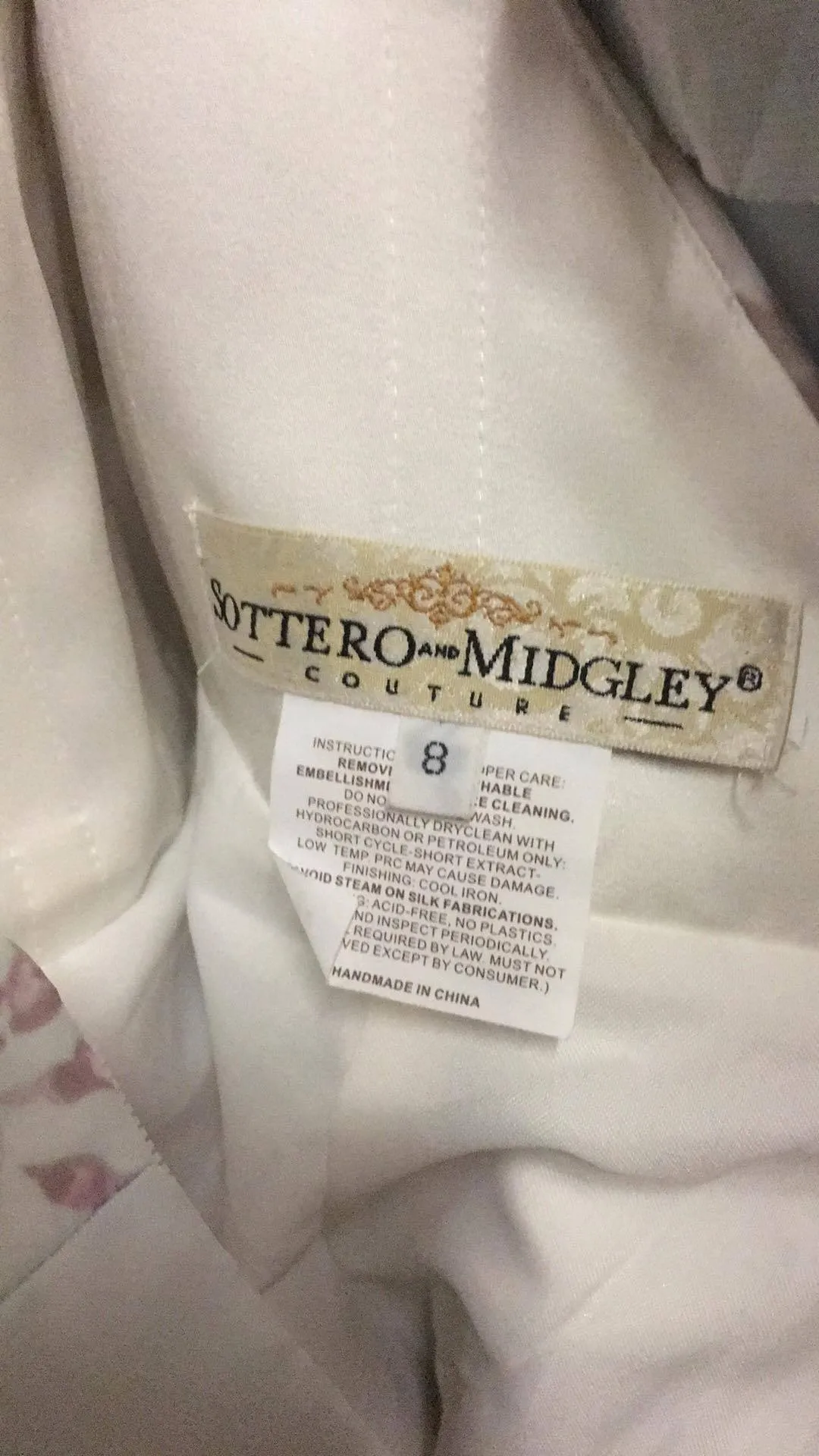 Sottero & Midgley Kira 6SW781 Size 8