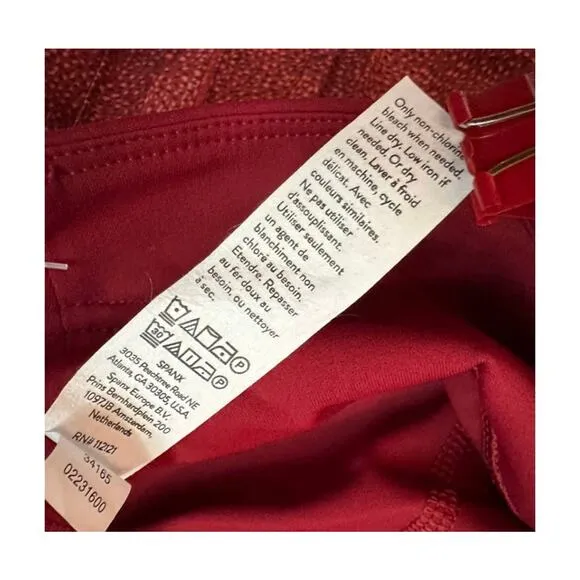 SPANX Womens Get Moving Pleated Tennis Pickleball Skort $88 NEW Size Medium Red