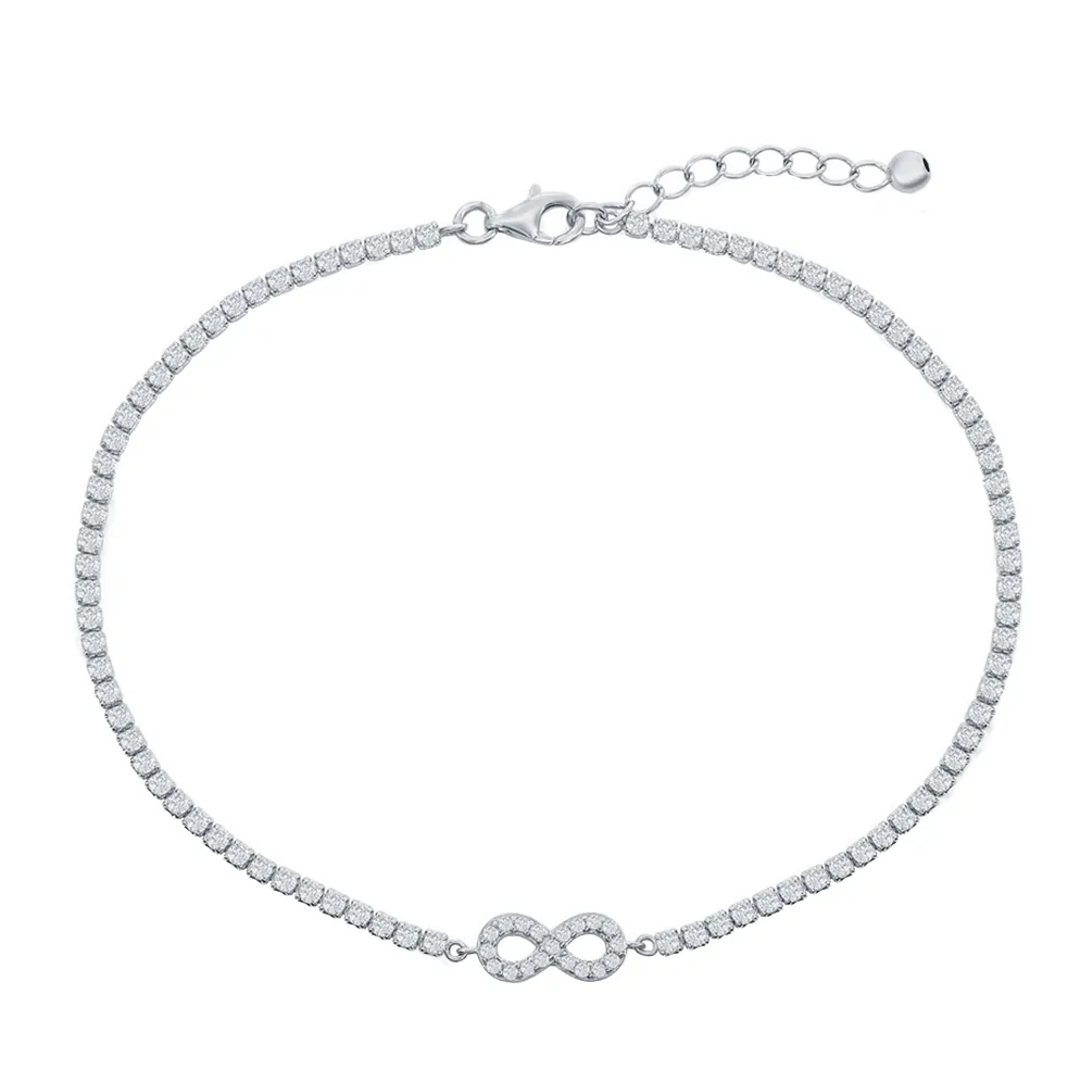 Sparkle Infinity Station Anklet