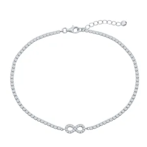 Sparkle Infinity Station Anklet