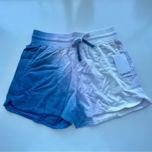 Splendid blue &amp; white tie dye drawstring shorts XS