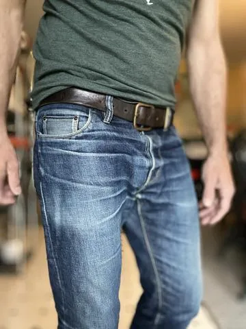 Square Rustic Bronze Buckle Belts