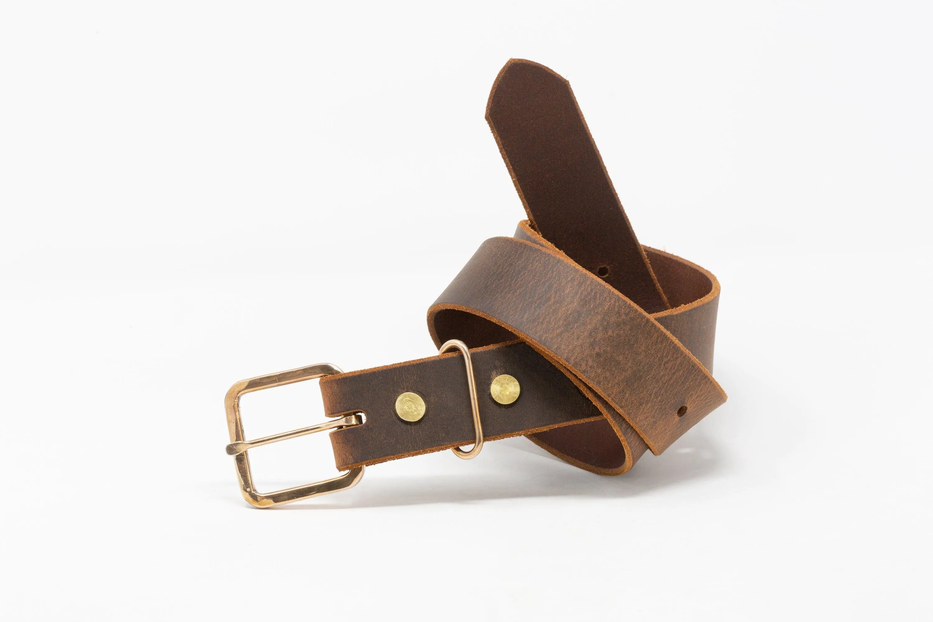 Square Rustic Bronze Buckle Belts
