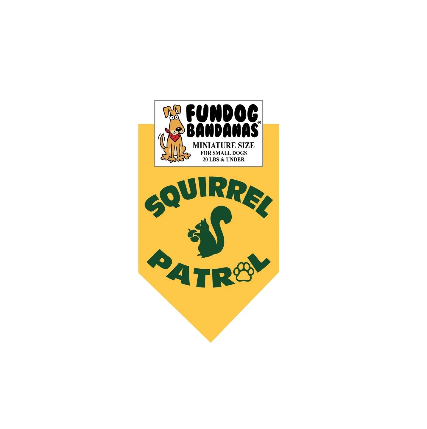 Squirrel Patrol Bandana-Made in USA