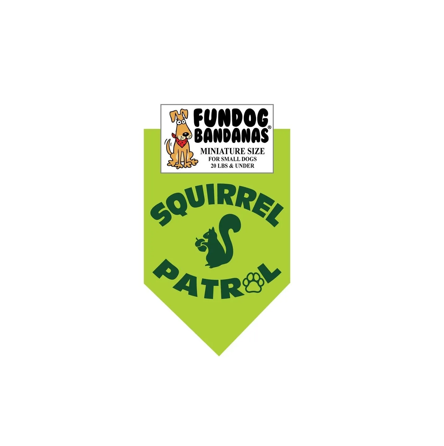 Squirrel Patrol Bandana-Made in USA