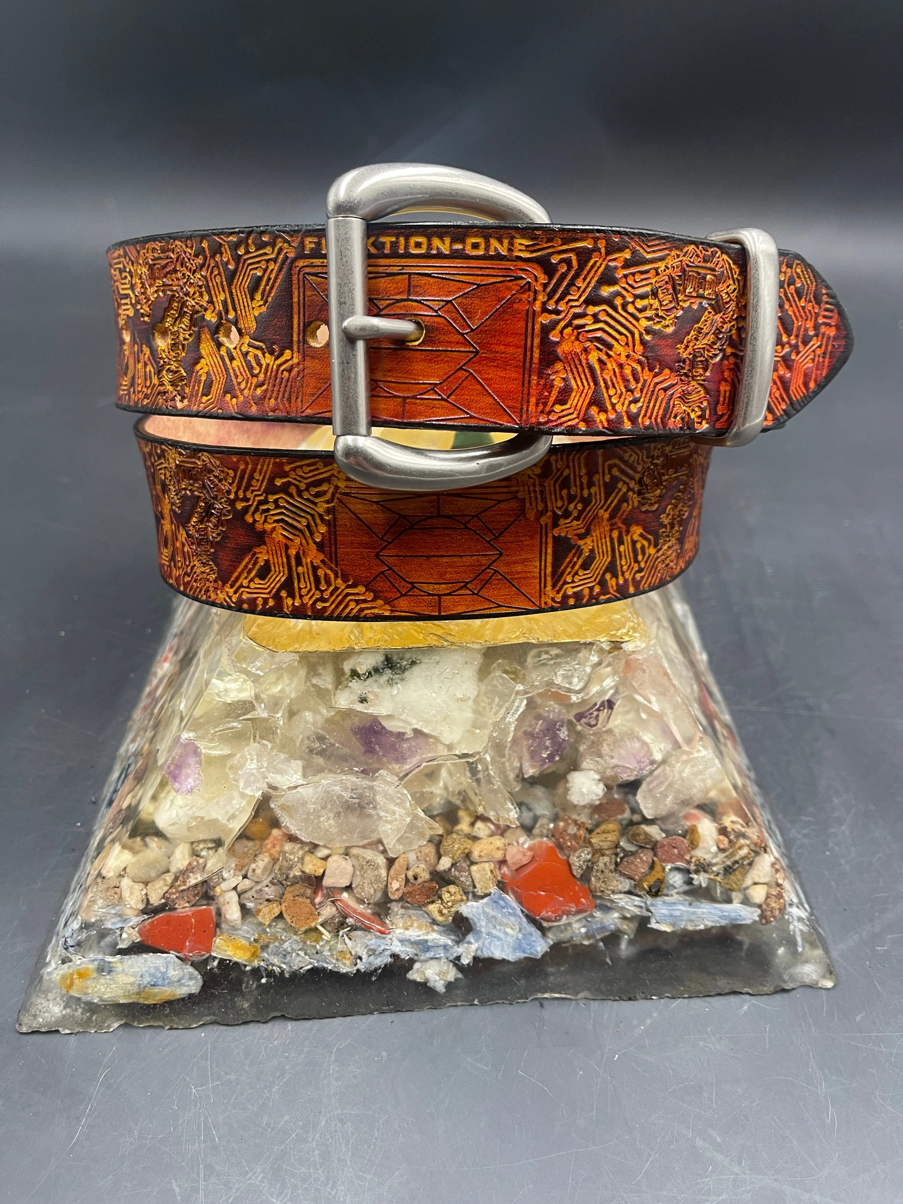 Stamped Leather Belt - Tipper 1.0