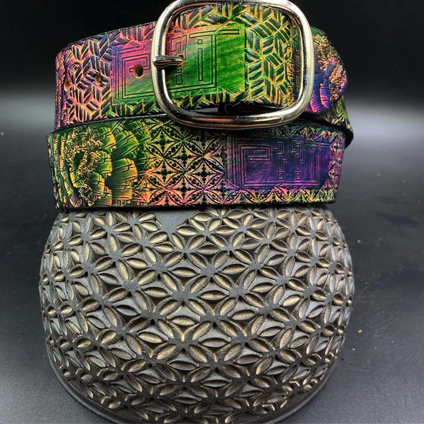 Stamped Leather Belt - Tipper 1.0