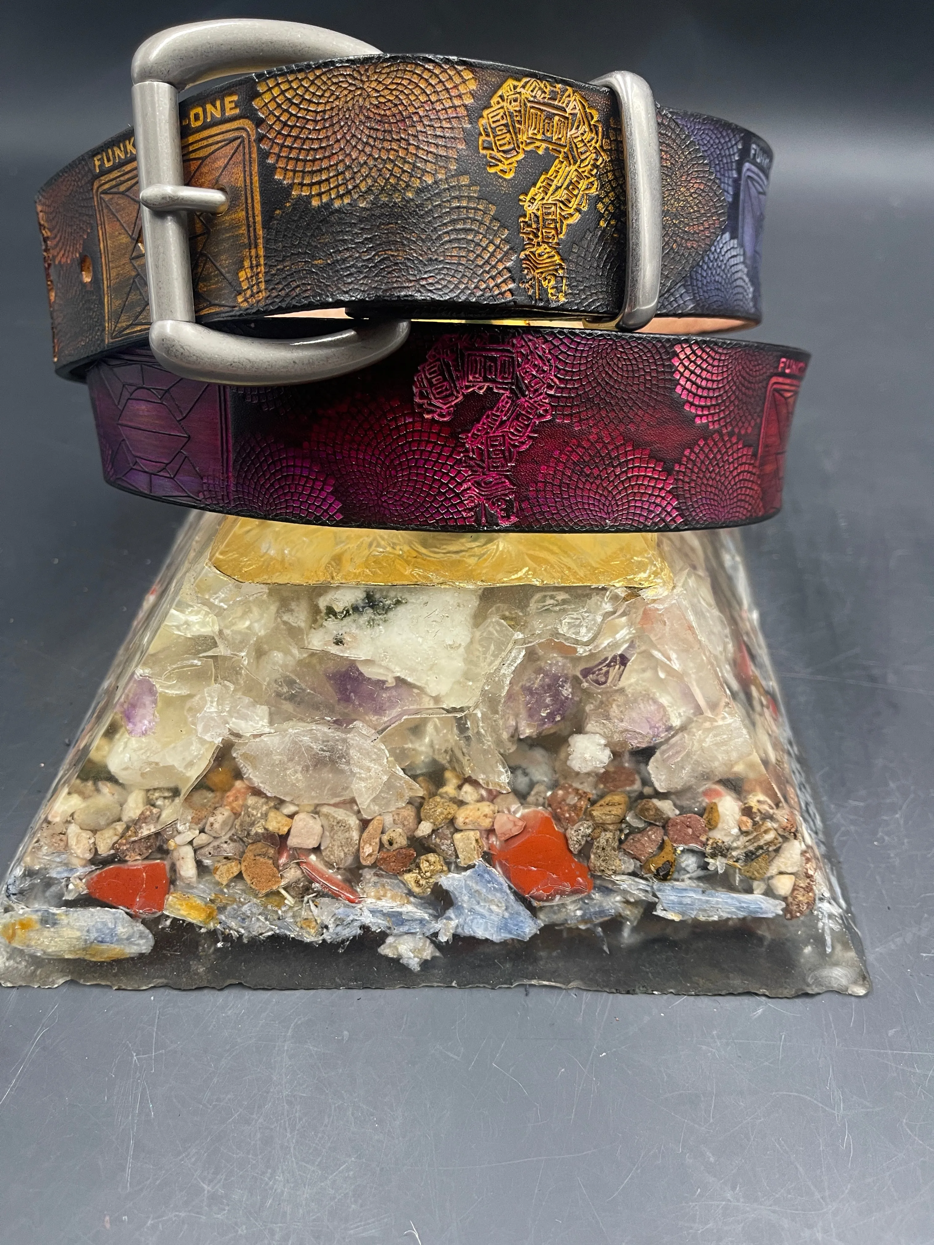Stamped Leather Belt - Tipper 1.0