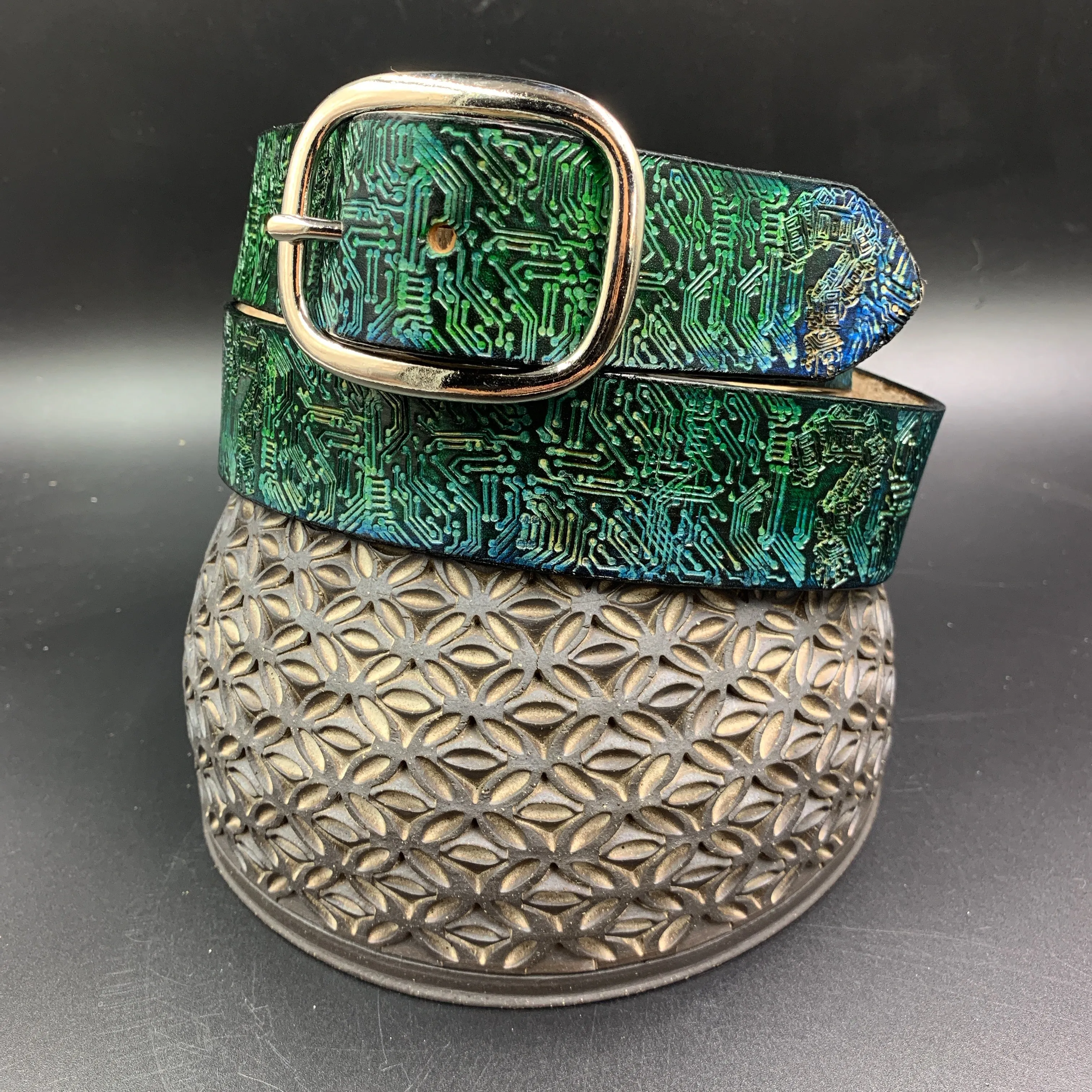 Stamped Leather Belt - Tipper 1.0