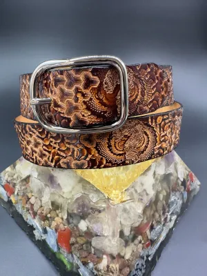 Stamped Leather Belt - Tipper 1.0
