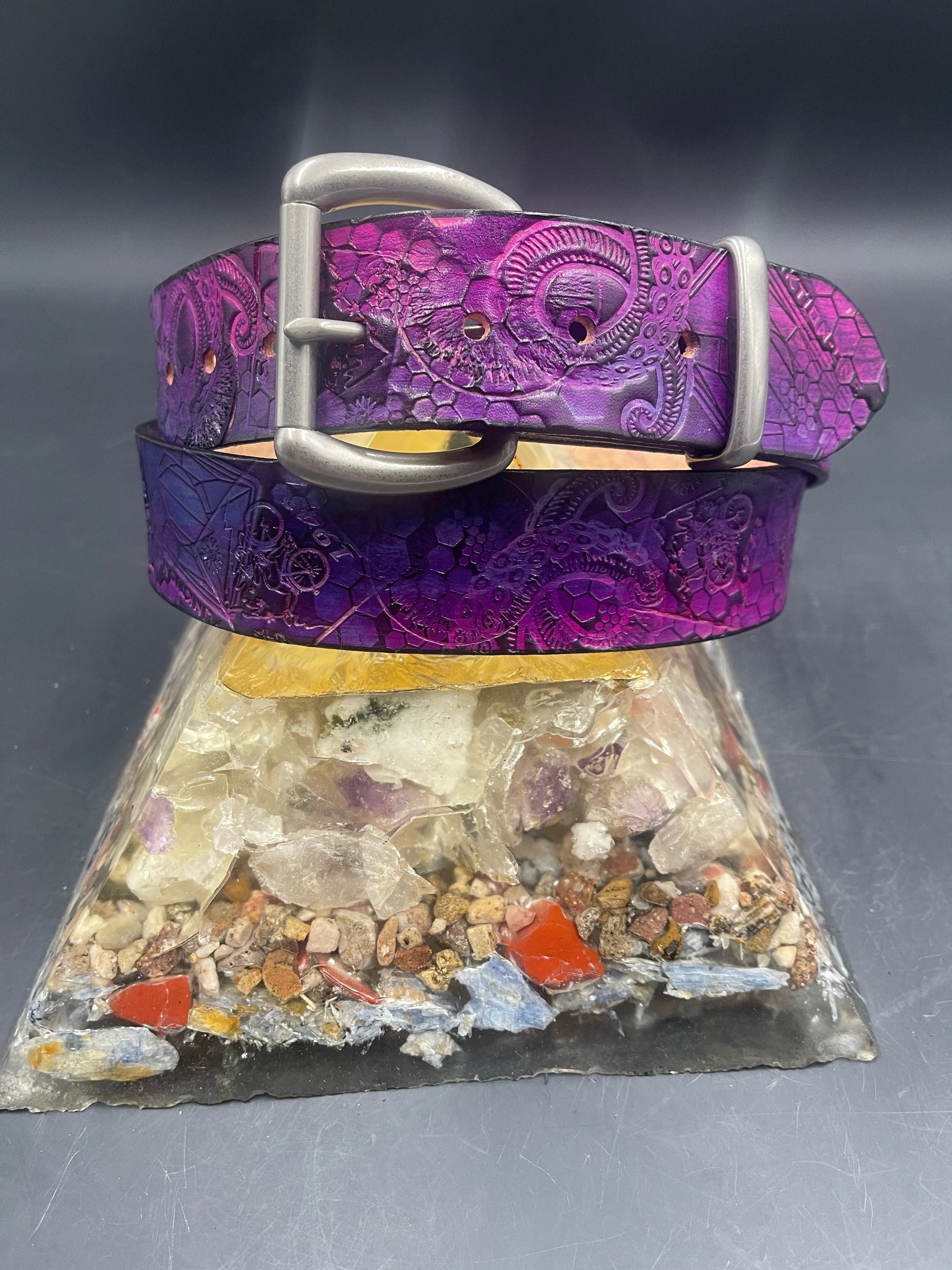 Stamped Leather Belt - Tipper 1.0